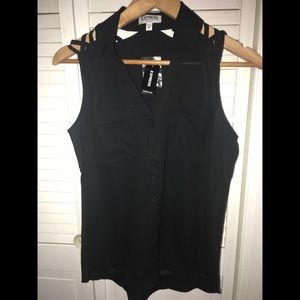 NWT Express Sleeveless Portofino Shirt